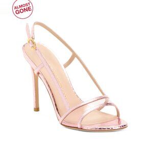 STUART WEITZMAN Cotton Candy Made In Spain Leather Mondrian 100 Sandals